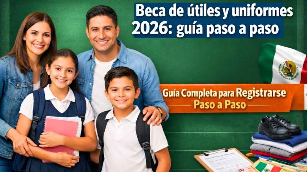 Beca de útiles y uniformes 2026 requisitos registro y fechas confirmadas de pago